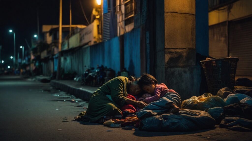 Dưới ánh đèn đường